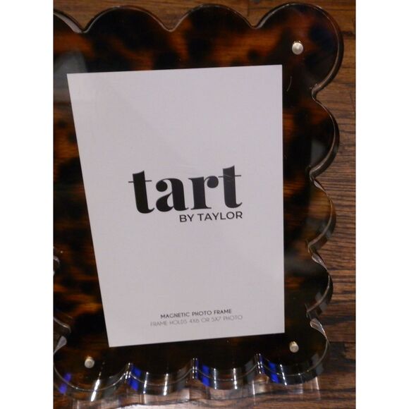 Tart By Taylor Acrylic Tortoise Shell Magnetic Photo Frame New - Picture 2 of 3